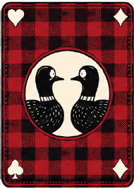 Flannel card back